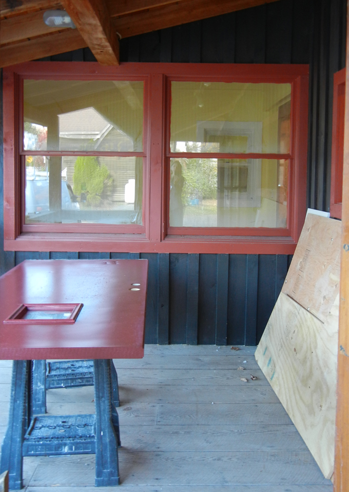 An ATM machine has been relocated to make room for a new ice cream counter on the front porch. Photo by Catskill Eats